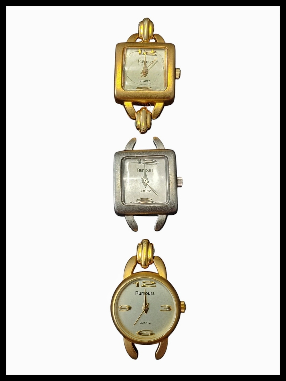 Rumours Gold and Silver Tone Quartz Watch Faces - New Batteries